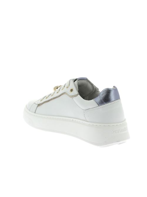 sneakers da donna in pelle bianca NERO GIARDINI | E513060D707